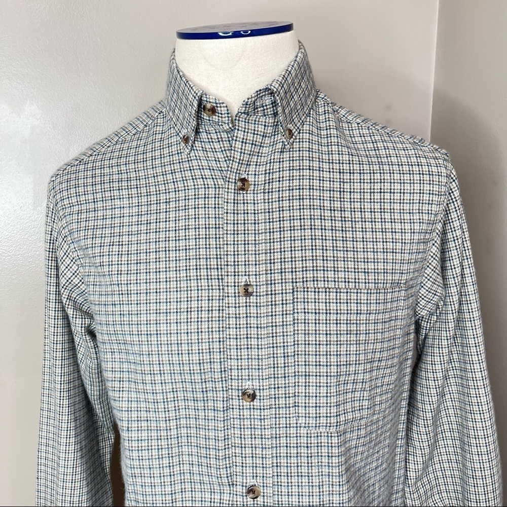 Vintage Mens Casual Plaid Flannel Shirt Size Small - Picture 12 of 16